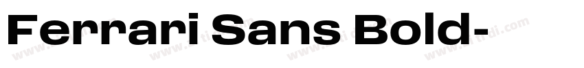 Ferrari Sans Bold字体转换